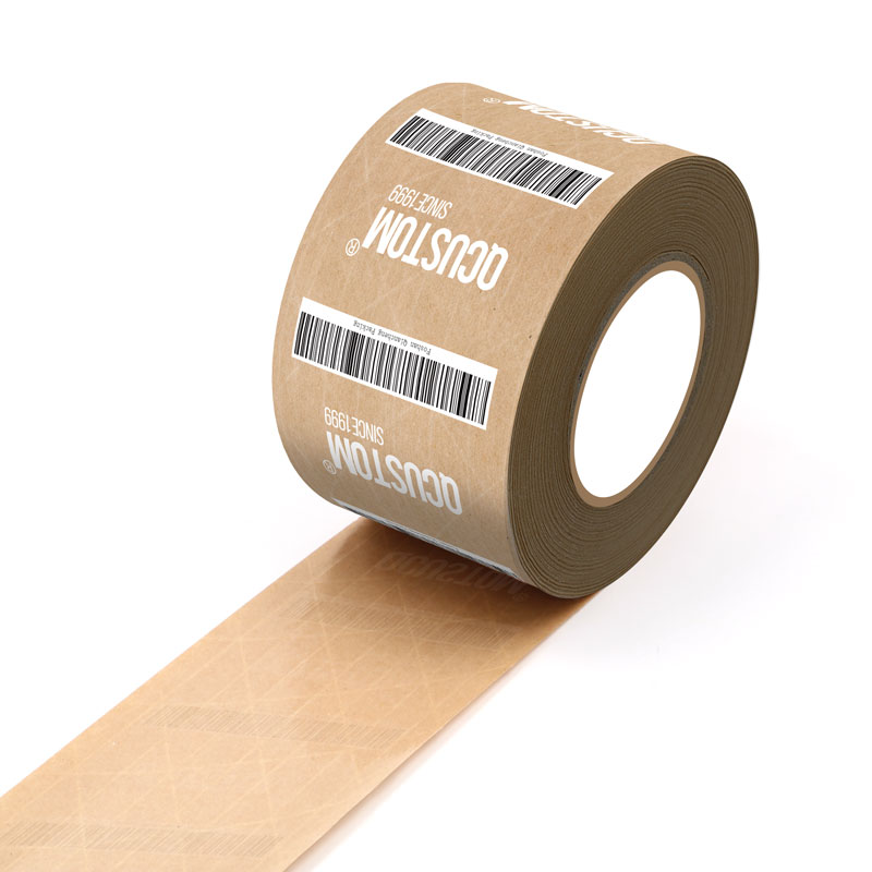Custom Printed Eco Packing Tape Self Adhesive Kraft Paper Tape