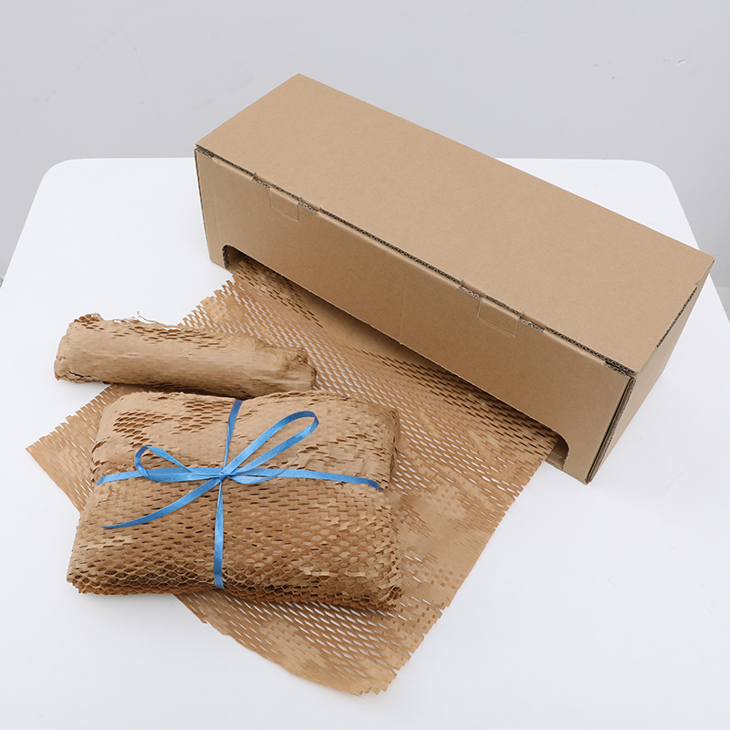 Eco Friendly Packaging Honeycomb Kraft Paper Set Fragile Packaging Buffer Paper Cushion Paper